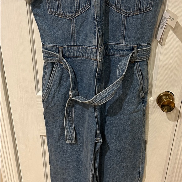 Abercrombie & Fitch Blue Denim Fabric - Picture 4 of 6